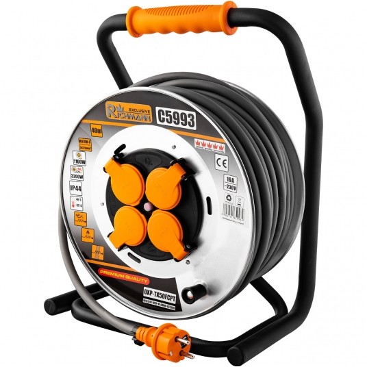 RICHMANN PRZEDŁUŻACZ BĘBNOWY 4 GNIAZDA 40m 3X2.5 -zdjęcie numer 1