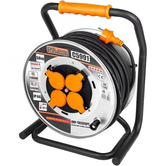 RICHMANN PRZEDŁUŻACZ BĘBNOWY 4 GNIAZDA 50m 3X1.5 -zdjęcie numer 2