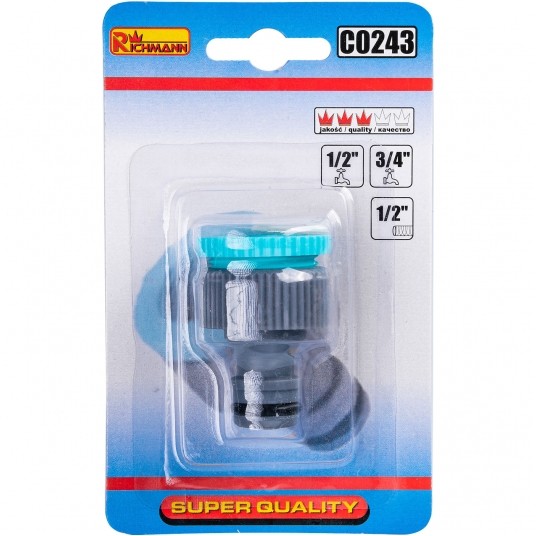 RICHMANN PRZYŁĄCZE DO KRANU 1/2' - 3/4' WEW C0243 -zdjęcie numer 3