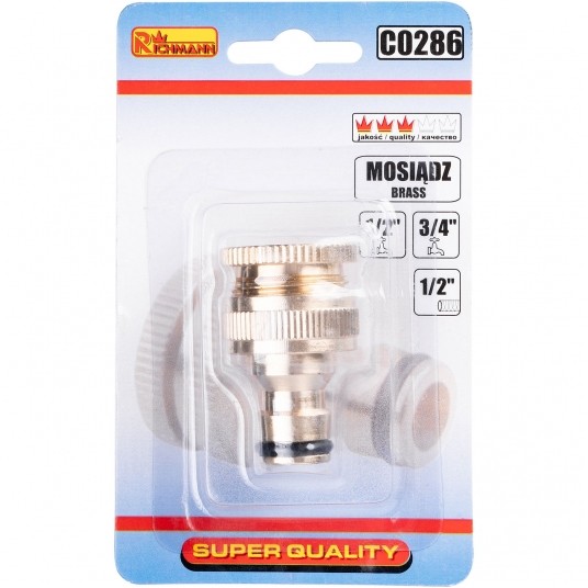 RICHMANN PRZYŁĄCZE DO KRANU 1/2 - 3/4' WEW MOSIĄDZ -zdjęcie numer 3