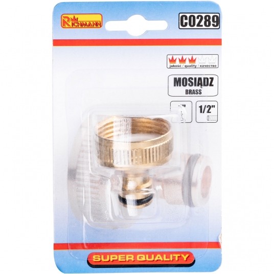 RICHMANN PRZYŁĄCZE DO KRANU 1' MOSIĄDZ C0289 -zdjęcie numer 3