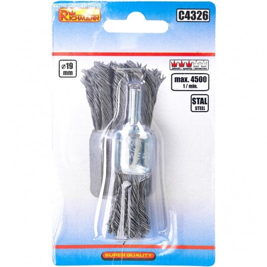 RICHMANN SZCZOTKA DOCZOŁOWA TRZPIEŃ 19mm DR.SKR. -zdjęcie numer 1