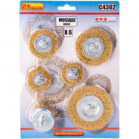 RICHMANN SZCZOTKI DO WIERTARKI DRUCIANE 6szt MOS. -zdjęcie numer 1