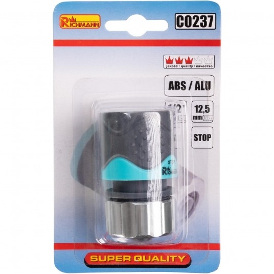 RICHMANN SZYBKOZŁĄCZKA OGR ZE STOPEM 1/2' ALU/GUMA -zdjęcie numer 3