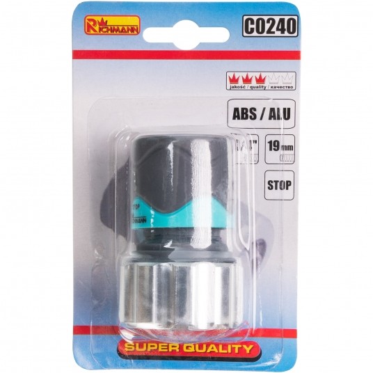 RICHMANN SZYBKOZŁĄCZKA OGR ZE STOPEM 3/4' ALU/GUMA -zdjęcie numer 3