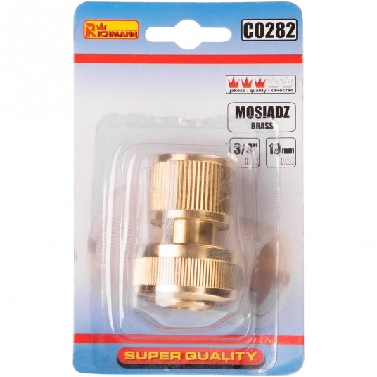 RICHMANN SZYBKOZŁĄCZKA OGRODOWA 3/4' MOSIĄDZ C0282 -zdjęcie numer 3