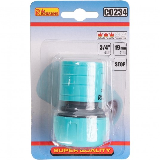 RICHMANN SZYBKOZŁĄCZKA OGRODOWA ZE STOPEM 3/4' -zdjęcie numer 3