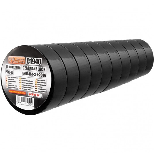 RICHMANN TAŚMA IZOLACYJNA 19mm 10m CZARNA C1940 -zdjęcie numer 3