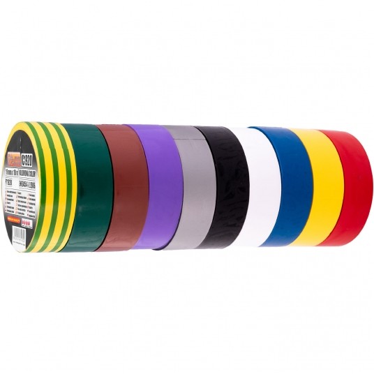 RICHMANN TAŚMA IZOLACYJNA 19mm 10m KOLOROWA C1920 -zdjęcie numer 3