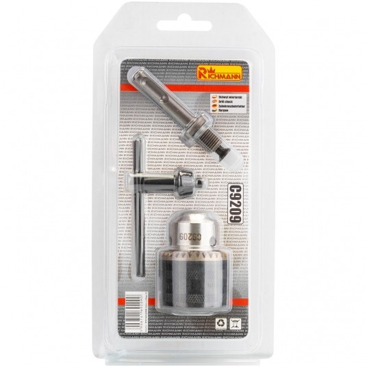 RICHMANN UCHWYT WIERTARSKI KLUCZYK 13mm 1/2"+ADAPE -zdjęcie numer 3