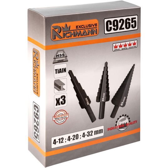 RICHMANN WIERTŁA WIELOSTOPNIOWE 4-32mm 3szt C9265 -zdjęcie numer 5