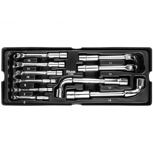 RICHMANN WKŁAD KLUCZE FAJKOWE 6-19mm 10 ELEM C1204 -zdjęcie numer 1