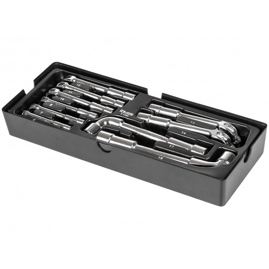 RICHMANN WKŁAD KLUCZE FAJKOWE 6-19mm 10 ELEM C1204 -zdjęcie numer 3