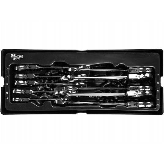 RICHMANN WKŁAD KLUCZE Z GRZECH.ŁAMANE 8-19mm C1131 -zdjęcie numer 1