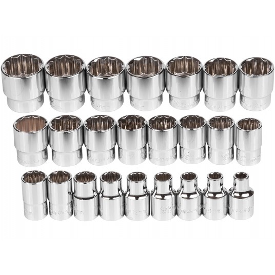 RICHMANN WKŁAD NASADKI 1/2' 12-KĄT 8-32MM 24EL+TAC -zdjęcie numer 4