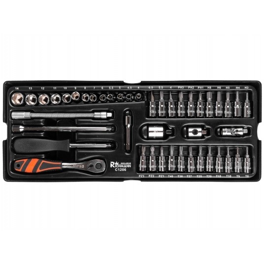 RICHMANN WKŁAD ZESTAW NAS 1/4" 4-14MM BITY S2 44EL -zdjęcie numer 1