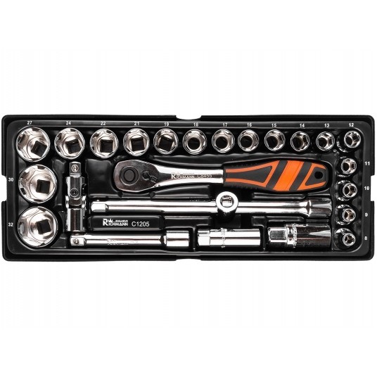 RICHMANN WKŁAD ZESTAW NASADEK 1/2" 8-32MM 25EL TAC -zdjęcie numer 1