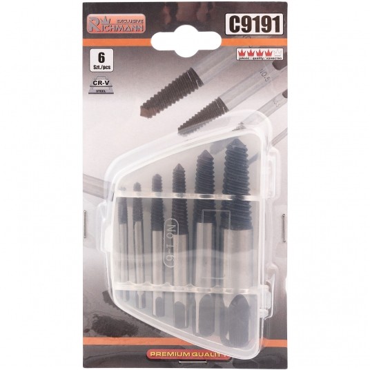 RICHMANN WYKRĘTAKI DO URWANYCH ŚRUB M3-M25 6szt -zdjęcie numer 4