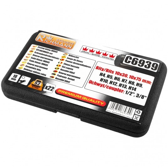 RICHMANN ZESTAW BITÓW 22 EL.IMBUS H4-H14 S2 C6939 -zdjęcie numer 5