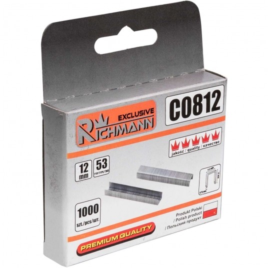 RICHMANN ZSZYWKI 12mm TYP 53 OPAK. 1000szt PL -zdjęcie numer 1