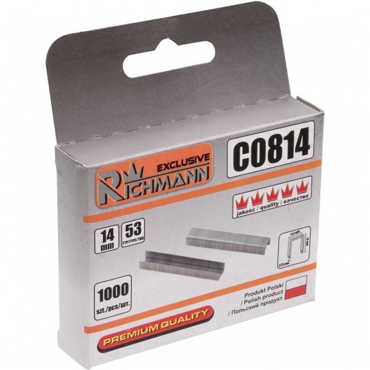 RICHMANN ZSZYWKI 14mm TYP 53 OPAK. 1000szt PL -zdjęcie numer 1