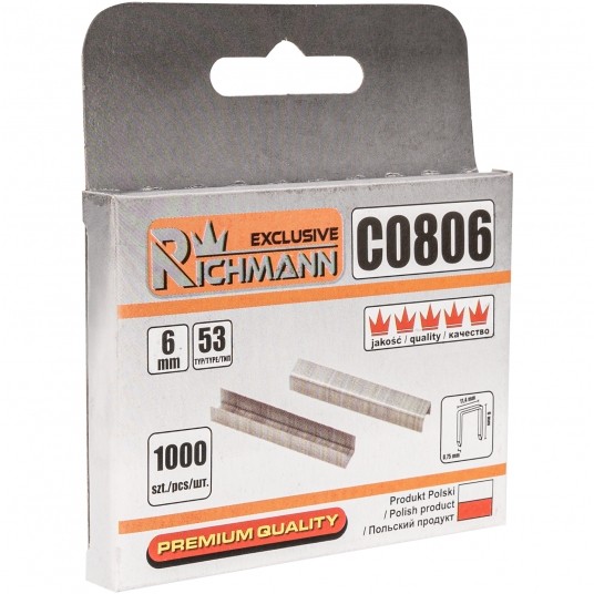 RICHMANN ZSZYWKI 6mm TYP 53 OPAK. 1000szt PL -zdjęcie numer 1
