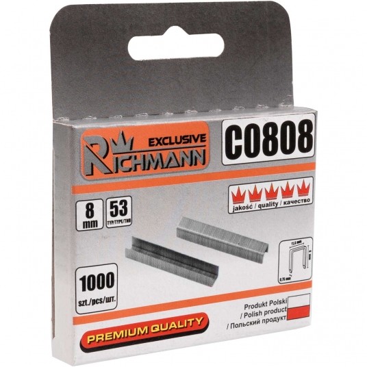 RICHMANN ZSZYWKI 8mm TYP 53 OPAK. 1000szt PL -zdjęcie numer 1