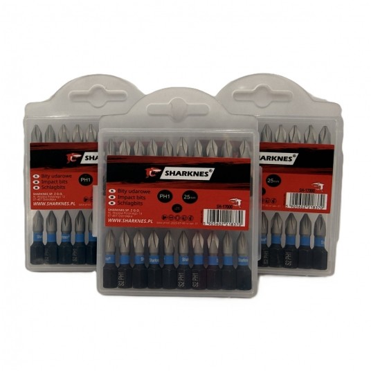SHARKNES BIT UDAROWY 1/4" PH1 25mm SH-17000 -zdjęcie numer 4