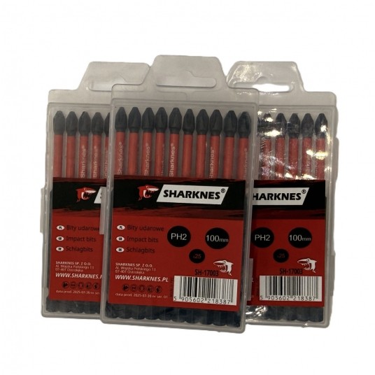 SHARKNES BIT UDAROWY 1/4" PH2 100mm SH-17003 -zdjęcie numer 4