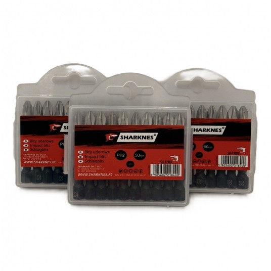 SHARKNES BIT UDAROWY 1/4" PH2 50mm SH-17002 -zdjęcie numer 4