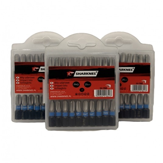 SHARKNES BIT UDAROWY 1/4" PH3 25mm SH-17008 -zdjęcie numer 4
