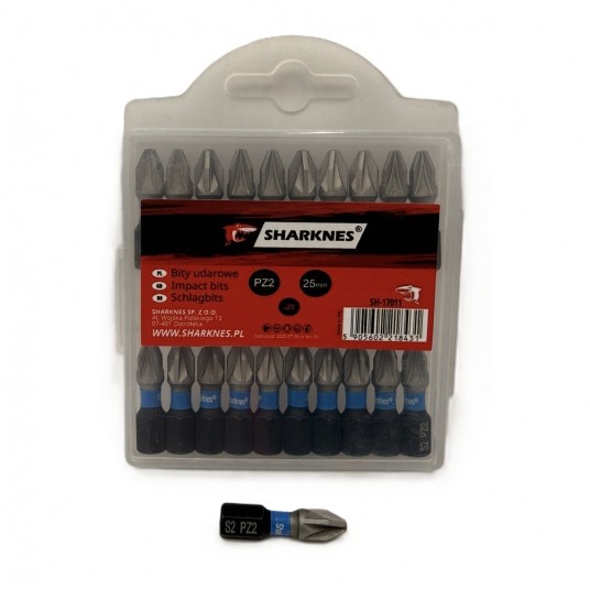 SHARKNES BIT UDAROWY 1/4" PZ2 25mm SH-17011 -zdjęcie numer 3