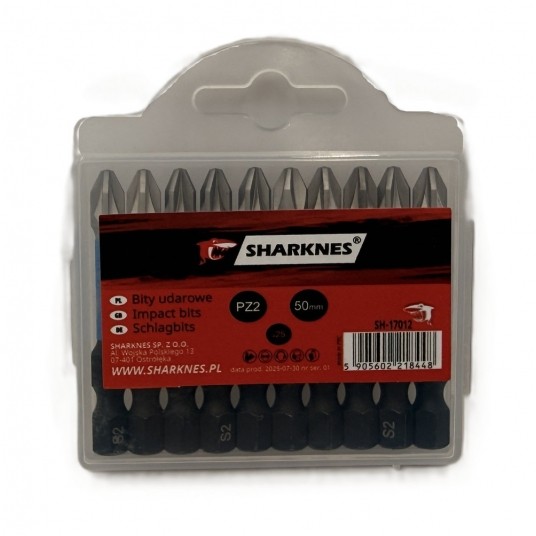 SHARKNES BIT UDAROWY 1/4" PZ2 50mm SH-17012 -zdjęcie numer 4