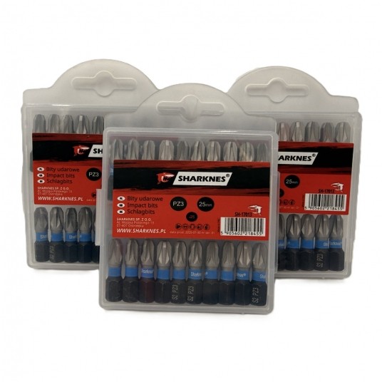 SHARKNES BIT UDAROWY 1/4" PZ3 25mm SH-17013 -zdjęcie numer 4