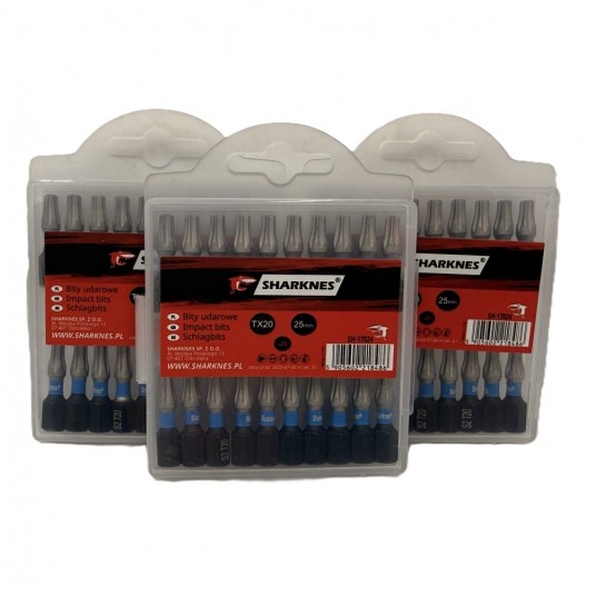 SHARKNES BIT UDAROWY 1/4" TX20 25mm SH-17024 -zdjęcie numer 4