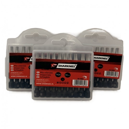 SHARKNES BIT UDAROWY 1/4" TX20 50mm SH-17025 -zdjęcie numer 4