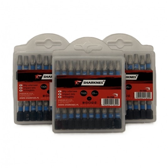 SHARKNES BIT UDAROWY 1/4" TX25 25mm SH-17026 -zdjęcie numer 8