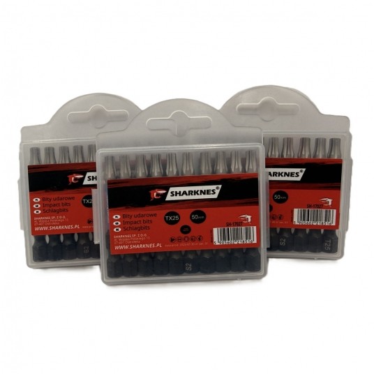 SHARKNES BIT UDAROWY 1/4" TX25 50mm SH-17027 -zdjęcie numer 4