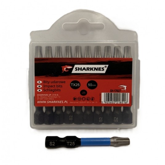 SHARKNES BIT UDAROWY 1/4" TX25 50mm SH-17027 -zdjęcie numer 3