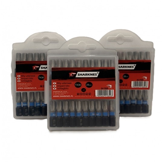 SHARKNES BIT UDAROWY 1/4" TX30 25mm SH-17028 -zdjęcie numer 4