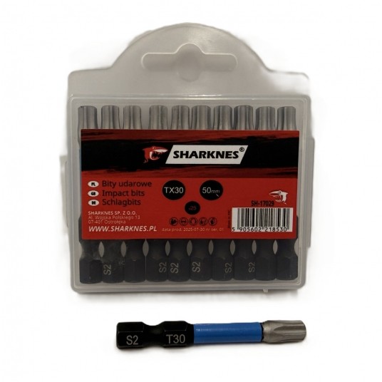 SHARKNES BIT UDAROWY 1/4" TX30 50mm SH-17029 -zdjęcie numer 4