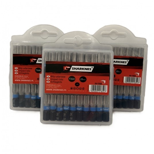 SHARKNES BIT UDAROWY 1/4" TX40 25mm SH-17030 -zdjęcie numer 5