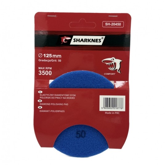 SHARKNES DYSK POLERSKI COMFORT 125mm gr. 50 -zdjęcie numer 3