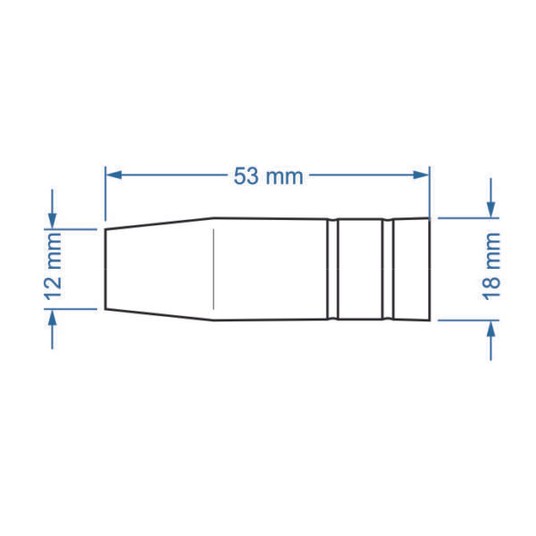 SHARKNES DYSZA GAZOWA MB 15 STOŻKOWA 12mm -zdjęcie numer 2