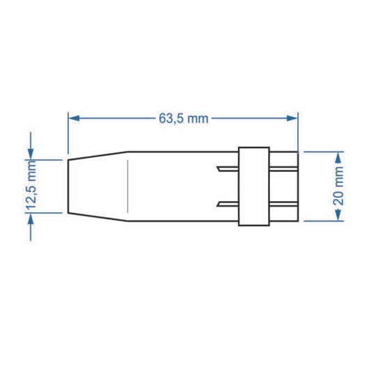 SHARKNES DYSZA GAZOWA MB 24 STOŻKOWA 12,5mm -zdjęcie numer 2
