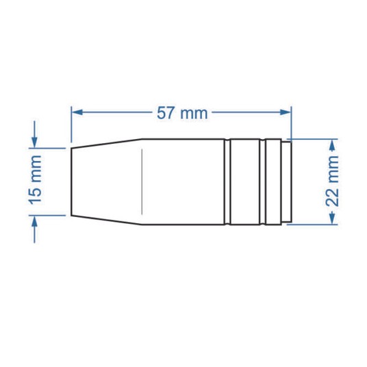 SHARKNES DYSZA GAZOWA MB 25 STOŻKOWA 15mm -zdjęcie numer 2