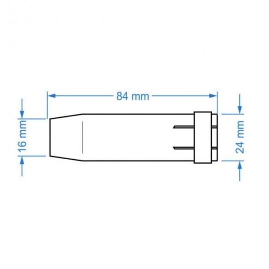 SHARKNES DYSZA GAZOWA MB 36 STOŻKOWA 16mm -zdjęcie numer 2