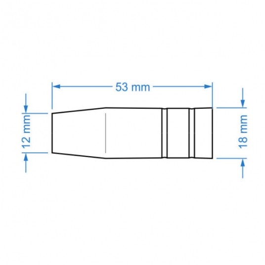 SHARKNES DYSZA GAZOWA STOŻKOWA MB 15 -zdjęcie numer 2
