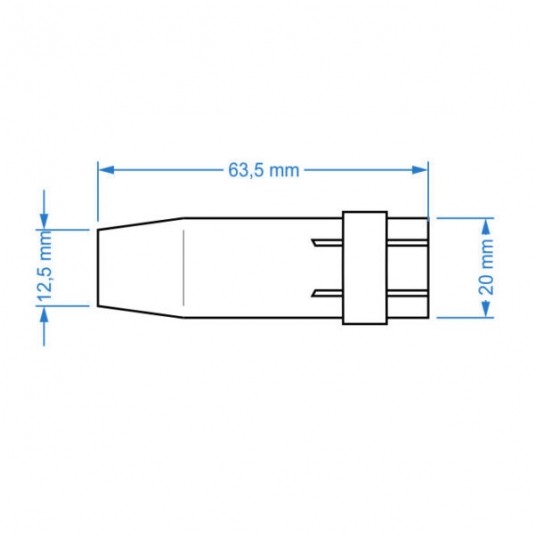 SHARKNES DYSZA GAZOWA STOŻKOWA MB 24 12,5mm -zdjęcie numer 2
