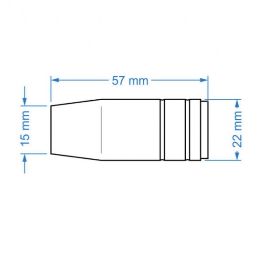 SHARKNES DYSZA GAZOWA STOŻKOWA MB 25 -zdjęcie numer 2